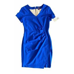 NYDJ Womens Size 10 Slimming Dress NEW Blue Office Career Work Wedding Party
